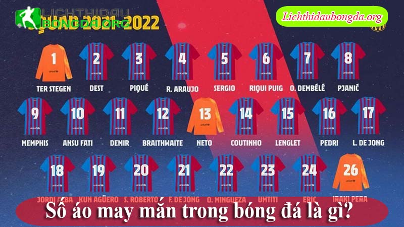 Số áo may mắn trong bóng đá là gì?