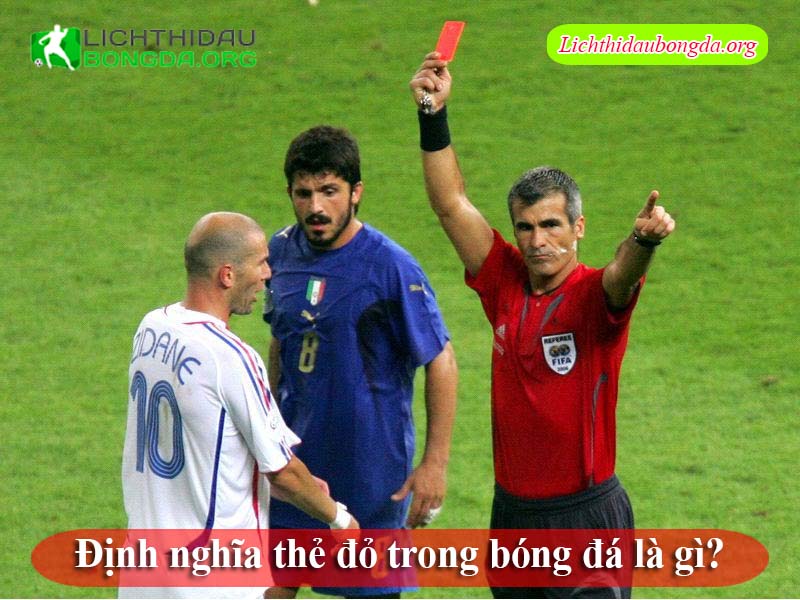 Định nghĩa thẻ đỏ trong bóng đá là gì?